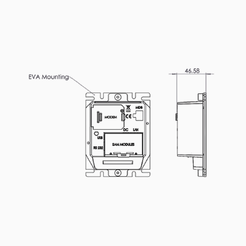 P66 Split Card Reader